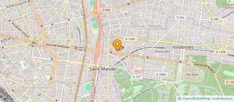 localisation de l'entreprise POMME CONTROLE à VINCENNES