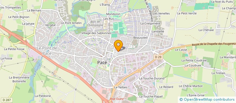 localisation de l'entreprise POMME D'API  PACE