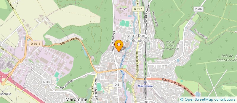 localisation de l'entreprise POMME D API  NOTRE-DAME-DE-BONDEVILLE