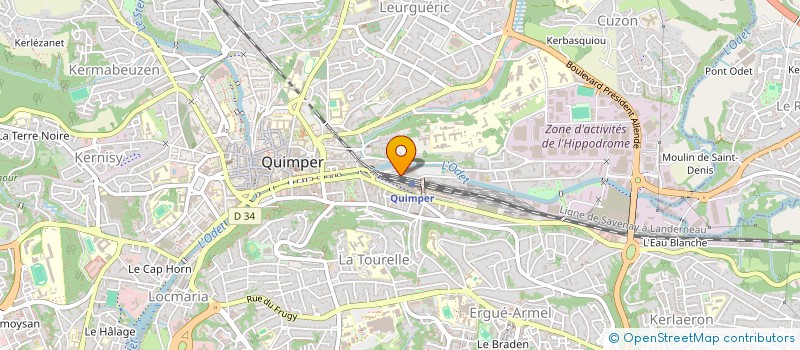 localisation de l'entreprise POMME PIMENT  QUIMPER