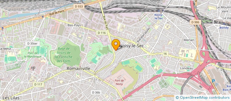 localisation de l'entreprise POMME V à NOISY-LE-SEC