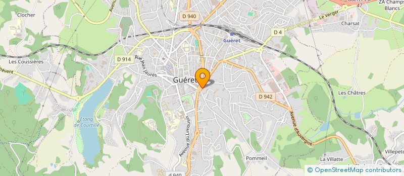 localisation de l'entreprise POMMEIL IMMOBILIER à GUERET