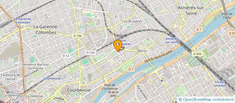 localisation de l'entreprise POMMERAT MICHE à COURBEVOIE