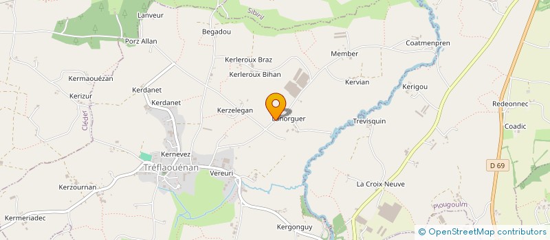 localisation de l'entreprise POMMES DE TERRE DU LEON  SAINT-VOUGAY