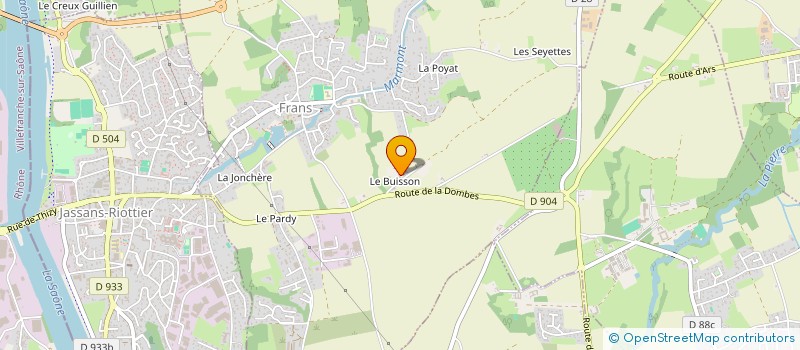localisation de l'entreprise POMMET ET FILS à FRANS