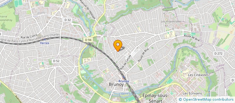 localisation de l'entreprise POMMEX à BRUNOY