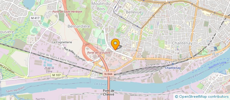 localisation de l'entreprise POMMIER à NANTES