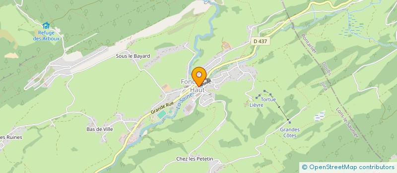 localisation de l'entreprise POMMIER  FONCINE-LE-HAUT