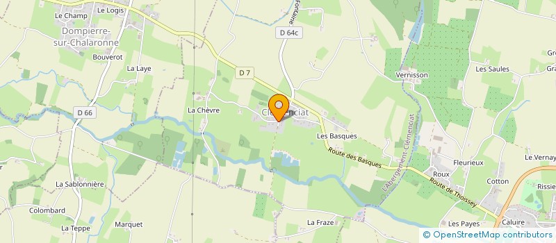 localisation de l'entreprise POMMIER  SAINT-ETIENNE-SUR-CHALARONNE