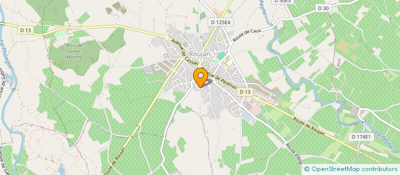 localisation de l'entreprise POMMIER  ROUJAN