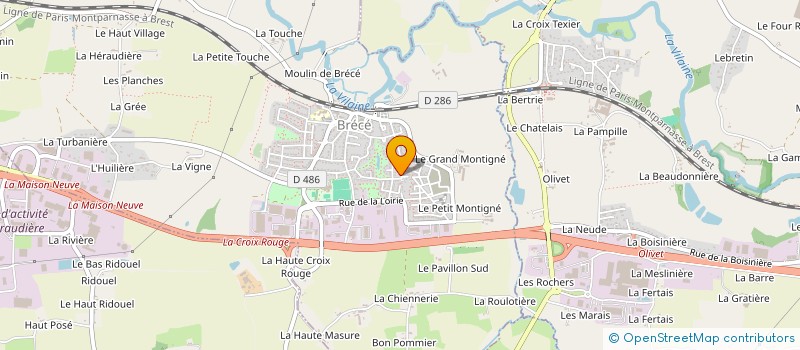 localisation de l'entreprise POMMIER GRANGER  BRECE