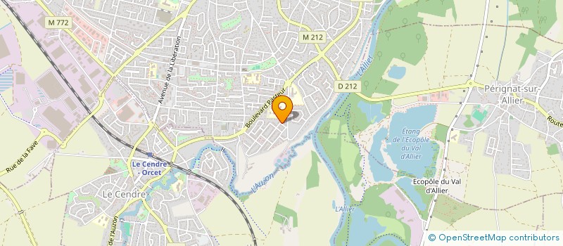 localisation de l'entreprise POMMIER MALLET TRANSPORT  COURNON-D'AUVERGNE