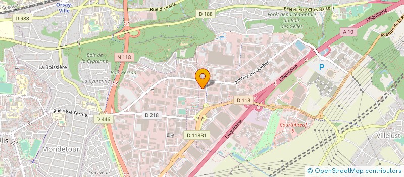 localisation de l'entreprise POMMIER ORTHOPEDIE à VILLEBON SUR YVETTE