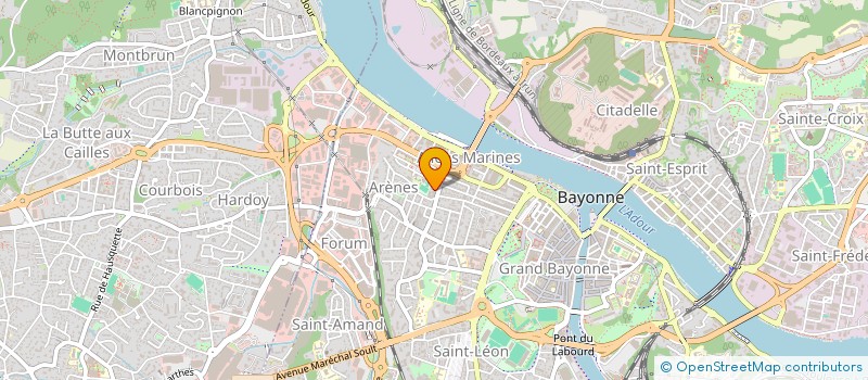 localisation de l'entreprise POMMIES à BAYONNE