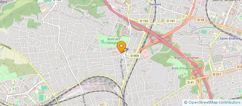 localisation de l'entreprise POMONDJUDAU  ARGENTEUIL