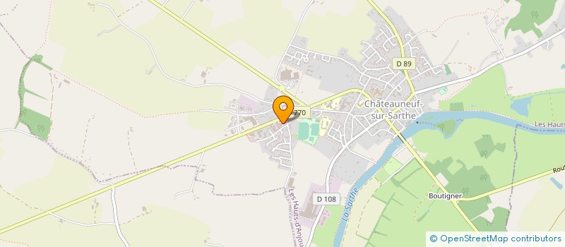 localisation de l'entreprise POMONE  LES HAUTS-D'ANJOU