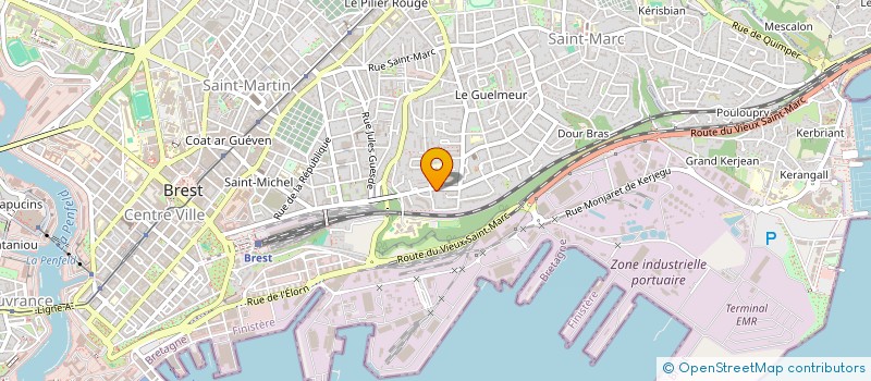 localisation de l'entreprise POMPAD KARIOLENN à BREST