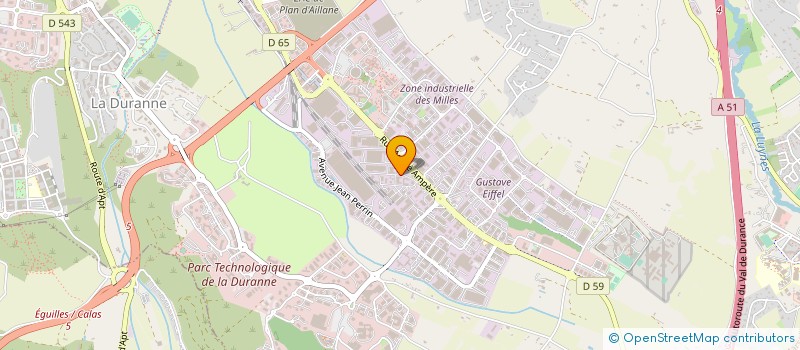 localisation de l'entreprise POMPAGE AUTO CLIMAT ASSERV ELECTROTECHNI  AIX-EN-PROVENCE