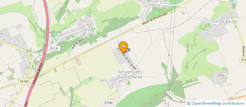 localisation de l'entreprise POMPAGE ETUDES REALISATION DE L'EST à SERVIGNY-LES-SAINTE-BARBE