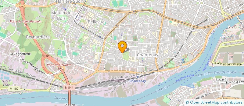 localisation de l'entreprise POMPE FUNEBRE DE NANTES RENAISSANCE à NANTES