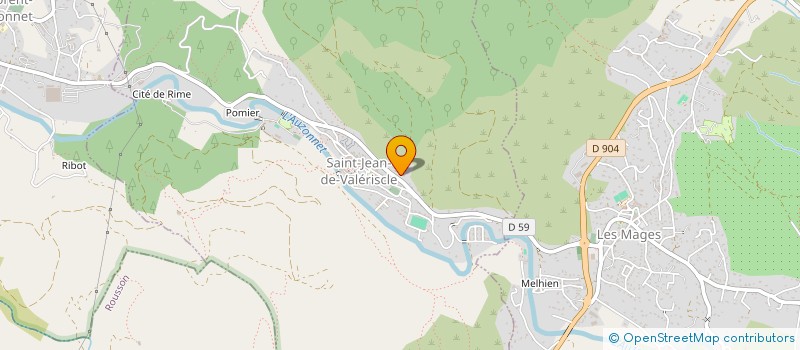 localisation de l'entreprise POMPE FUNEBRE NORDINE BAZIZ  SAINT-JEAN-DE-VALERISCLE
