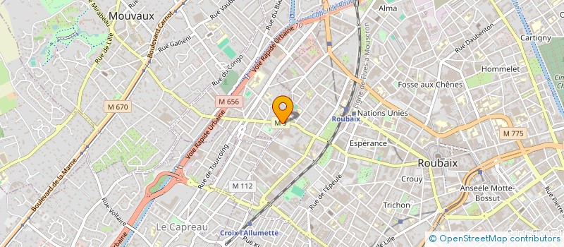 localisation de l'entreprise POMPEI  TOURCOING