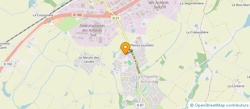 localisation de l'entreprise POMPEI  LES ACHARDS