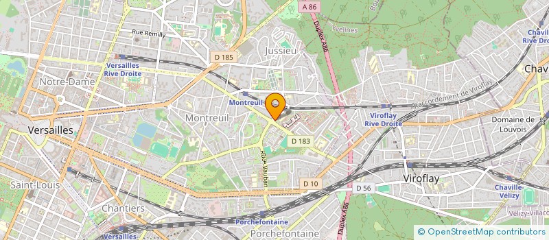 localisation de l'entreprise POMPEI à VERSAILLES