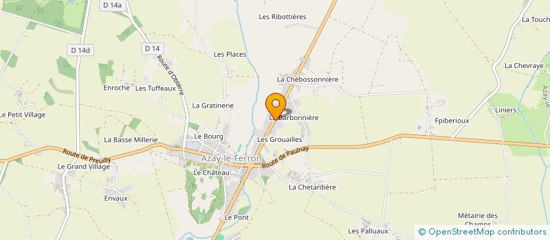 localisation de l'entreprise POMPEIGNE à AZAY-LE-FERRON