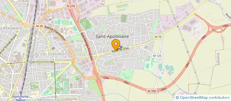 localisation de l'entreprise POMPEO à SAINT-APOLLINAIRE