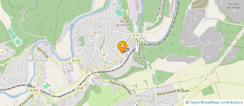 localisation de l'entreprise POMPES FUNEBRE ZANDERIGO  JUF