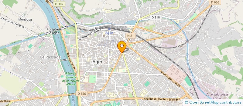 localisation de l'entreprise POMPES FUNEBRES ABC  AGEN