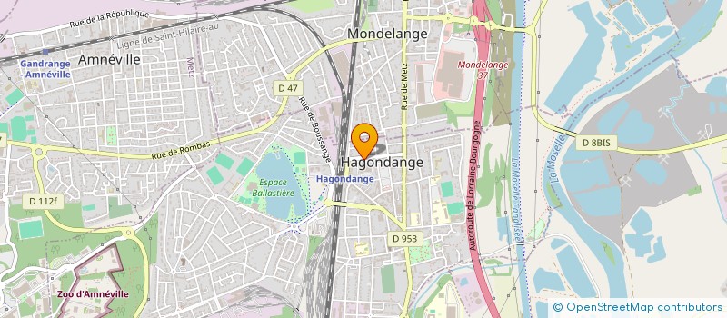 localisation de l'entreprise POMPES FUNEBRES ACNM  HAGONDANGE