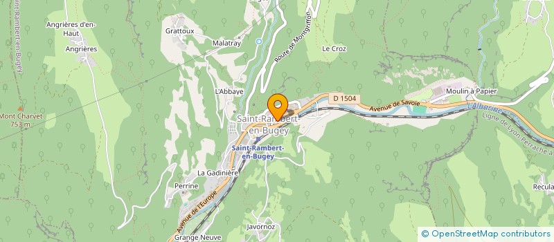 localisation de l'entreprise POMPES FUNEBRES AIN BUGEY à SAINT-RAMBERT-EN-BUGEY