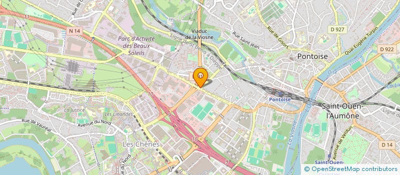 localisation de l'entreprise POMPES FUNEBRES AL KAWTHAR  PONTOISE