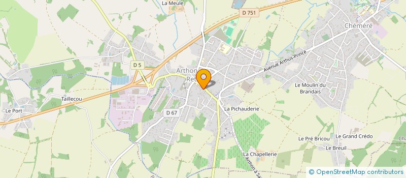 localisation de l'entreprise POMPES FUNEBRES ALLAIN à CHAUMES-EN-RETZ