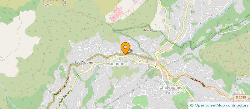 localisation de l'entreprise POMPES FUNEBRES ALLERA  CHATEAUNEUF-GRASSE