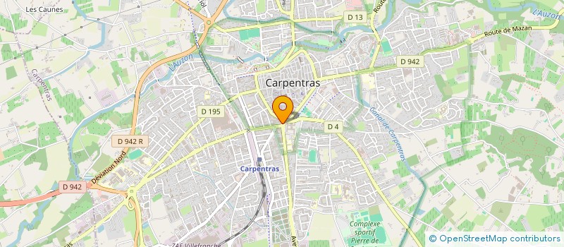 localisation de l'entreprise POMPES FUNEBRES ALLIANCE à CARPENTRAS