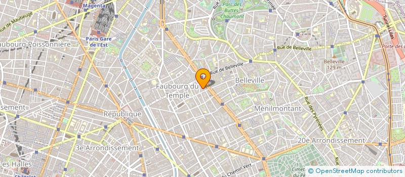 localisation de l'entreprise POMPES FUNEBRES ALLOUCHE à PARIS