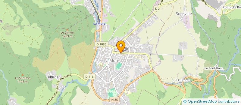 localisation de l'entreprise POMPES FUNEBRES ALPINES  LA MURE