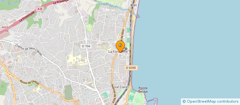 localisation de l'entreprise POMPES FUNEBRES ANTIBOISES à ANTIBES
