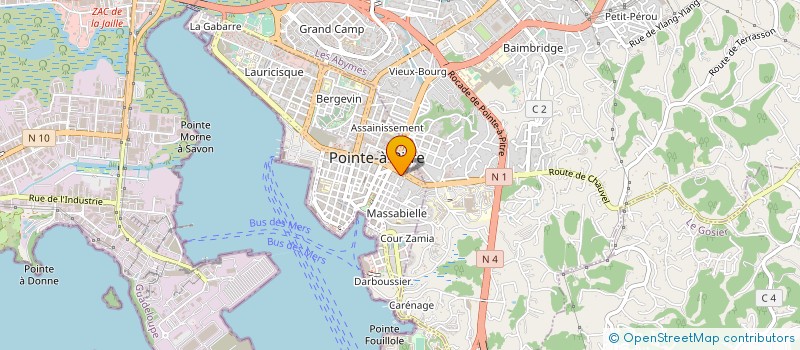 localisation de l'entreprise POMPES FUNEBRES ANTILLAISES à POINTE-A-PITRE