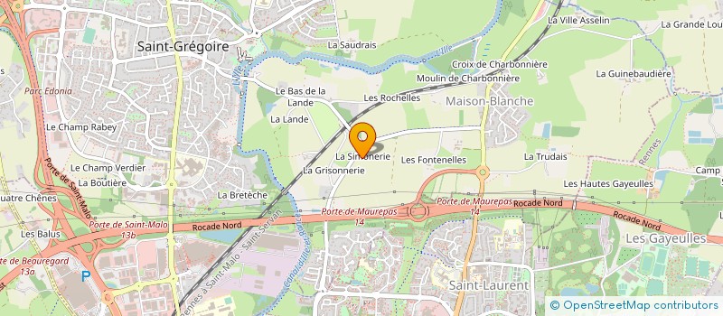 localisation de l'entreprise POMPES FUNEBRES AOUSTIN  SAINT-GREGOIRE