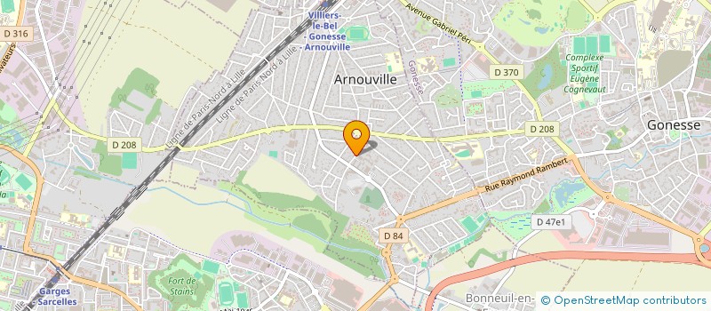 localisation de l'entreprise POMPES FUNEBRES ARNOUVILLOISE  ARNOUVILLE