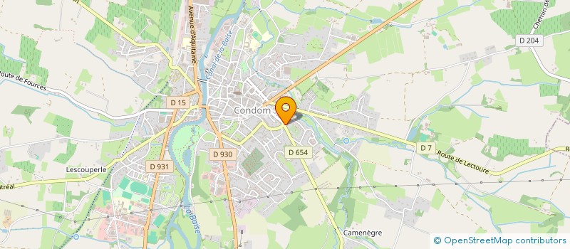 localisation de l'entreprise POMPES FUNEBRES ASSOCIEES  CONDOM