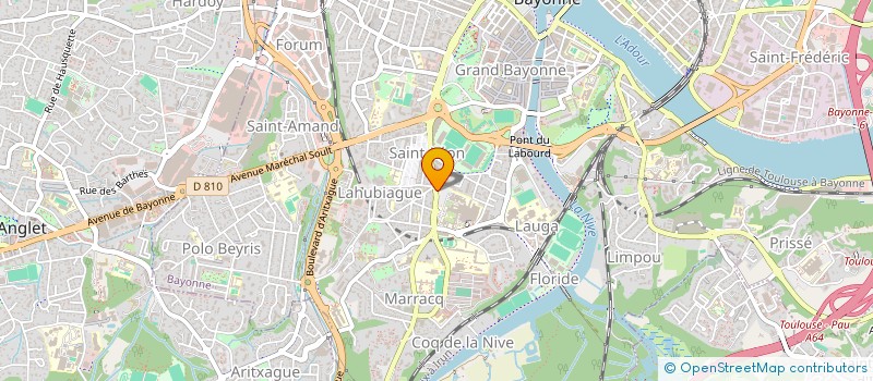 localisation de l'entreprise POMPES FUNEBRES ASSOCIEES à BAYONNE