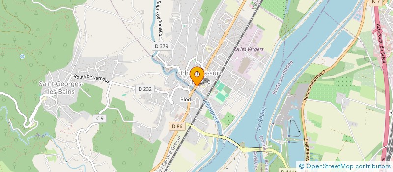 localisation de l'entreprise POMPES FUNEBRES ASTERA  CHARMES-SUR-RHONE