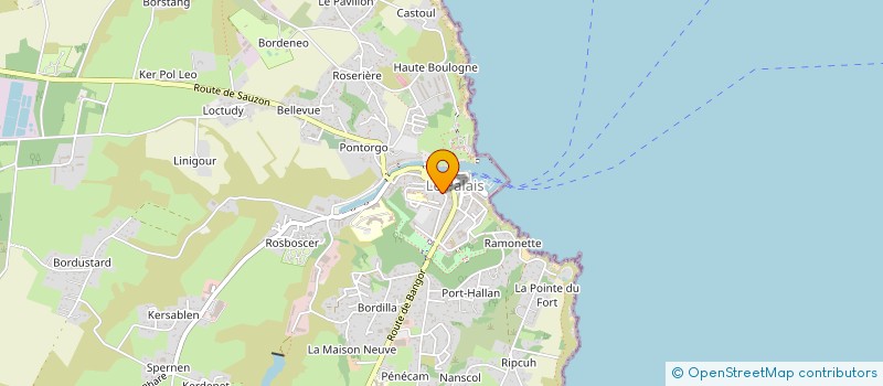 localisation de l'entreprise POMPES FUNEBRES AU CHEMIN  LE PALAIS