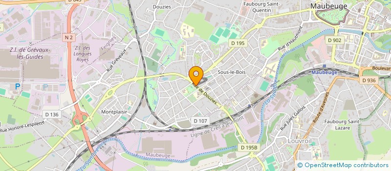 localisation de l'entreprise POMPES FUNEBRES AVESNOIS BASSIN SAMBRE à MAUBEUGE