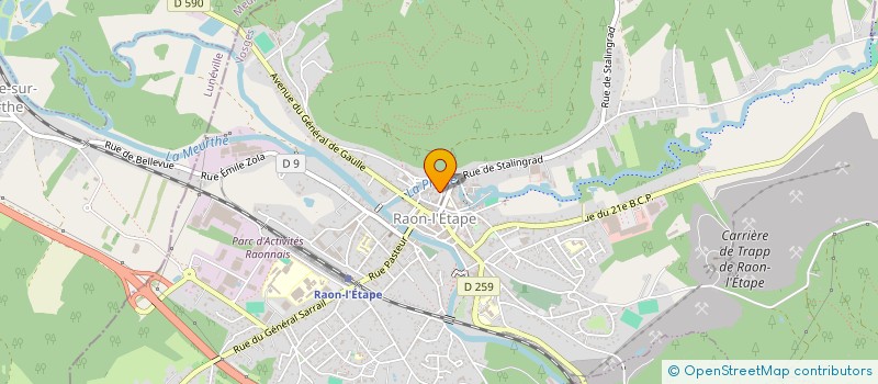 localisation de l'entreprise POMPES FUNEBRES BANZET MICHEL à RAON-L'ETAPE